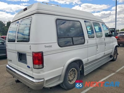 Trzecie zdjęcie samochodu z tyłu: 1996 FORD ECONOLINE E150 VAN VIN:1FDEE14H3THA26560 - miniatura