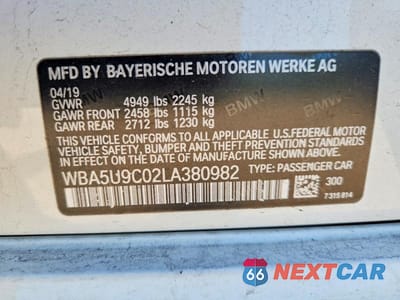Zdjęcie 13 z 13 samochodu: 2020 BMW M340XI VIN:WBA5U9C02LA380982 - miniatura