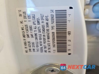 Zdjęcie 12 z 12 samochodu: 2011 HONDA ACCORD EXL VIN:1HGCP2F83BA009498 - miniatura