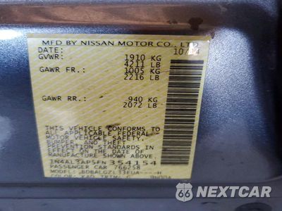 Zdjęcie 12 z 12 samochodu: 2015 NISSAN ALTIMA 2.5 S VIN:1N4AL3AP5FN354154 - miniatura