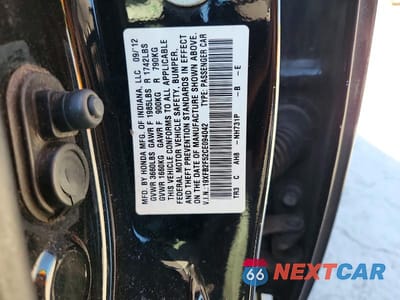 Zdjęcie 12 z 12 samochodu: 2012 HONDA CIVIC LX VIN:19XFB2F52CE094042 - miniatura