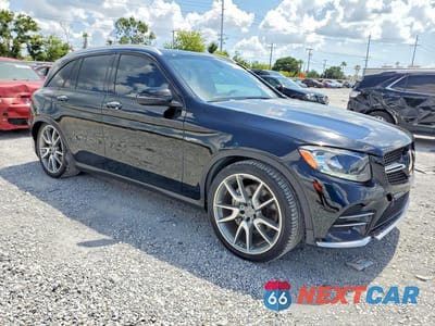 Czwarte zdjęcie samochodu z boku: 2018 MERCEDES-BENZ GLC 43 4MATIC AMG VIN:WDC0G6EB6JF409735 - miniatura