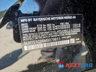 Zdjęcie 14 z 14 samochodu: 2021 BMW X3 XDRIVE30E VIN:5UXTS1C06M9D79811 - miniatura