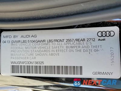 Zdjęcie 13 z 13 samochodu: 2013 AUDI A6 PREMIUM PLUS VIN:WAUGFAFC0DN138325 - miniatura