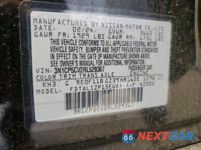 Zdjęcie 12 z 12 samochodu: 2024 NISSAN KICKS SV VIN:3N1CP5CV2RL529367 - miniatura