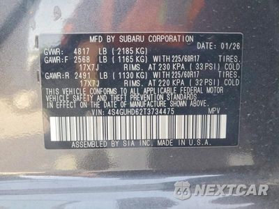 Zdjęcie 14 z 14 samochodu: 2026 SUBARU CROSSTREK PREMIUM VIN:4S4GUHD62T3734475 - miniatura