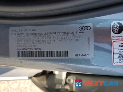 Zdjęcie 12 z 12 samochodu: 2014 AUDI A6 PREMIUM PLUS VIN:WAUGFAFC1EN134334 - miniatura