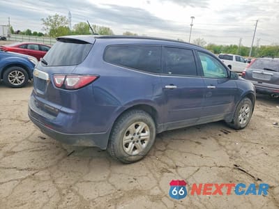 Trzecie zdjęcie samochodu z tyłu: 2013 CHEVROLET TRAVERSE LS VIN:1GNKRFED5DJ102494 - miniatura