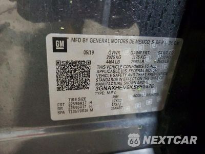Zdjęcie 14 z 14 samochodu: 2019 CHEVROLET EQUINOX LS VIN:3GNAXHEV6KS651476 - miniatura