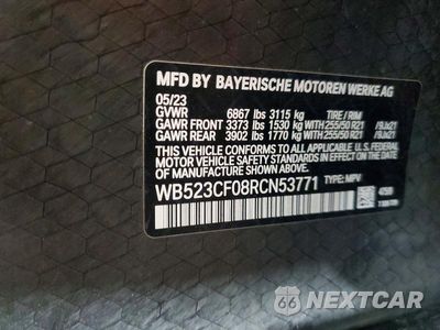 Zdjęcie 13 z 13 samochodu: 2024 BMW IX XDRIVE50 VIN:WB523CF08RCN53771 - miniatura