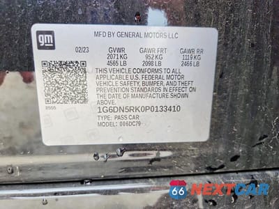 Zdjęcie 12 z 12 samochodu: 2023 CADILLAC CT5 PREMIUM LUXURY VIN:1G6DN5RK0P0133410 - miniatura