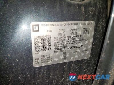 Zdjęcie 12 z 12 samochodu: 2019 CHEVROLET SILVERADO K1500 RST VIN:3GCUYEED1KG169266 - miniatura