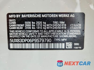 Zdjęcie 13 z 13 samochodu: 2023 BMW X3 M40I VIN:5UX83DP06P9S79790 - miniatura