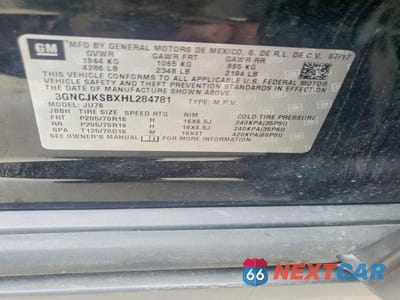 Zdjęcie 13 z 13 samochodu: 2017 CHEVROLET TRAX LS VIN:3GNCJKSBXHL284781 - miniatura