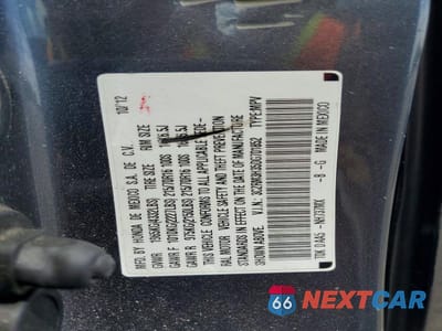 Zdjęcie 14 z 14 samochodu: 2013 HONDA CR-V LX VIN:3CZRM3H35DG701852 - miniatura