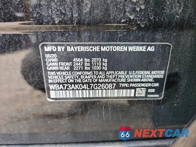 Zdjęcie 12 z 12 samochodu: 2020 BMW 228XI VIN:WBA73AK04L7G26087 - miniatura