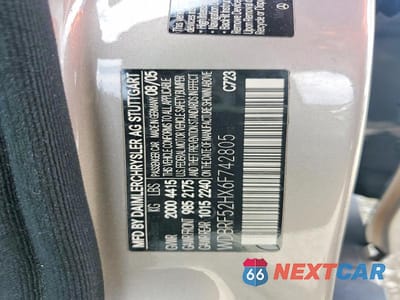 Zdjęcie 13 z 13 samochodu: 2006 MERCEDES-BENZ C 230 VIN:WDBRF52HX6F742805 - miniatura