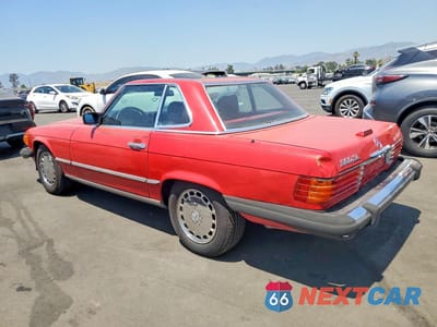 Drugie zdjęcie samochodu z przodu: 1987 MERCEDES-BENZ 560 SL VIN:WDBBA48D7HA057689 - miniatura