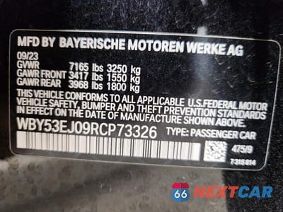 Zdjęcie 14 z 14 samochodu: 2024 BMW I7 XDRIVE60 VIN:WBY53EJ09RCP73326 - miniatura