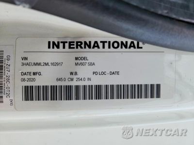Zdjęcie 12 z 12 samochodu: 2021 INTERNATIONAL MV607 BOX TRUCK VIN:3HAEUMML2ML162917 - miniatura