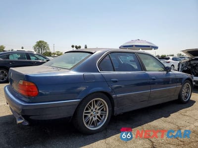 Trzecie zdjęcie samochodu z tyłu: 1998 BMW 740 IL VIN:WBAGJ8325WDM16101 - miniatura