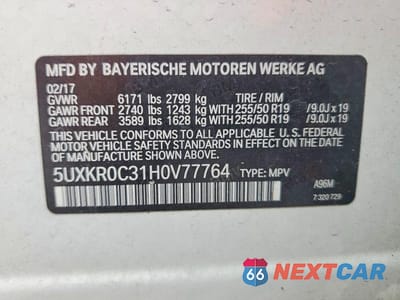 Zdjęcie 13 z 13 samochodu: 2017 BMW X5 XDRIVE35I VIN:5UXKR0C31H0V77764 - miniatura