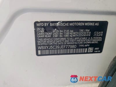 Zdjęcie 13 z 13 samochodu: 2018 BMW X2 XDRIVE28I VIN:WBXYJ5C39JEF77980 - miniatura