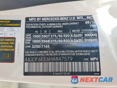 Zdjęcie 13 z 13 samochodu: 2017 MERCEDES-BENZ GLS 450 4MATIC VIN:4JGDF6EE6HA847579 - miniatura