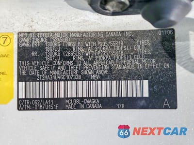Zdjęcie 12 z 12 samochodu: 2006 LEXUS RX 330 VIN:2T2HA31U46C107338 - miniatura