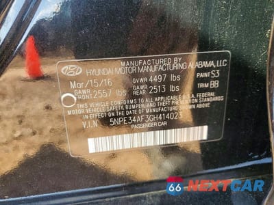 Zdjęcie 12 z 12 samochodu: 2016 HYUNDAI SONATA LIMITED VIN:5NPE34AF3GH414023 - miniatura