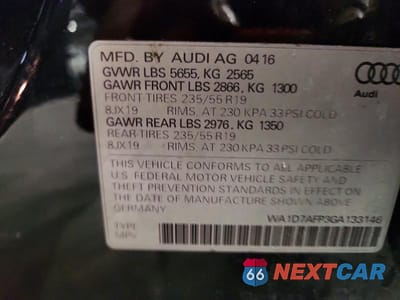 Zdjęcie 12 z 12 samochodu: 2016 AUDI Q5 PREMIUM PLUS S-LINE VIN:WA1D7AFP3GA133146 - miniatura