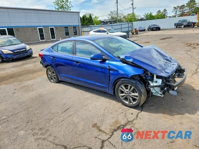 Czwarte zdjęcie samochodu z boku: 2018 HYUNDAI ELANTRA VALUE EDITION VIN:5NPD84LF3JH384555 - miniatura