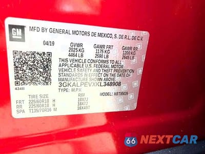 Zdjęcie 13 z 13 samochodu: 2019 GMC TERRAIN SLT VIN:3GKALPEVXKL348908 - miniatura