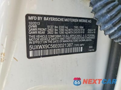 Zdjęcie 12 z 12 samochodu: 2014 BMW X3 XDRIVE28I VIN:5UXWX9C56E0D21387 - miniatura