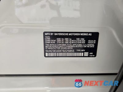 Zdjęcie 13 z 13 samochodu: 2026 BMW X5 XDRIVE40I VIN:5UX23EU0XT9225855 - miniatura