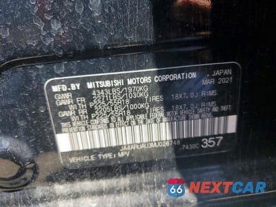 Zdjęcie 13 z 13 samochodu: 2021 MITSUBISHI OUTLANDER SPORT ES VIN:JA4ARUAU3MU026748 - miniatura