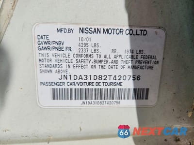 Zdjęcie 12 z 12 samochodu: 2002 NISSAN MAXIMA GXE VIN:JN1DA31D82T420756 - miniatura