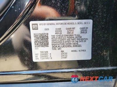 Zdjęcie 13 z 13 samochodu: 2025 GMC TERRAIN ELEVATION VIN:3GKALUEG9SL308321 - miniatura