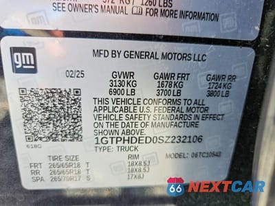 Zdjęcie 13 z 13 samochodu: 2025 GMC SIERRA C1500 SLT VIN:1GTPHDED0SZ232106 - miniatura
