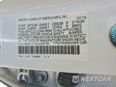 Zdjęcie 12 z 12 samochodu: 2020 HONDA ACCORD SPORT VIN:1HGCV1F33LA009183 - miniatura