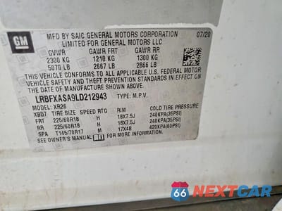 Zdjęcie 13 z 13 samochodu: 2020 BUICK ENVISION VIN:LRBFXASA9LD212943 - miniatura