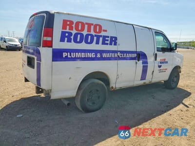 Trzecie zdjęcie samochodu z tyłu: 2012 CHEVROLET EXPRESS G2500 VIN:1GCWGFFA1C1180032 - miniatura