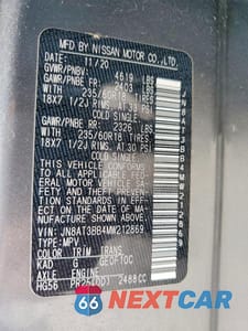 Zdjęcie 14 z 14 samochodu: 2021 NISSAN ROGUE SV VIN:JN8AT3BB4MW212869 - miniatura