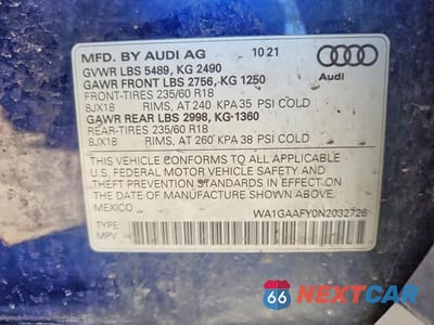 Zdjęcie 14 z 14 samochodu: 2022 AUDI Q5 PREMIUM 45 VIN:WA1GAAFY0N2032726 - miniatura