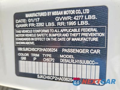 Zdjęcie 12 z 12 samochodu: 2017 INFINITI QX30 BASE VIN:SJKCH5CP2HA036254 - miniatura
