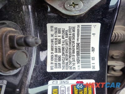 Zdjęcie 12 z 12 samochodu: 2008 HONDA CIVIC EX VIN:1HGFA16868L053940 - miniatura