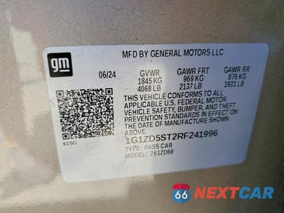 Zdjęcie 12 z 12 samochodu: 2024 CHEVROLET MALIBU LT VIN:1G1ZD5ST2RF241996 - miniatura