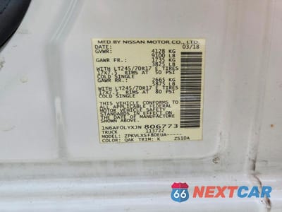 Zdjęcie 13 z 13 samochodu: 2018 NISSAN NV 2500 HD SV VIN:1N6AF0LYXJN806773 - miniatura
