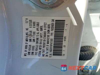 Zdjęcie 12 z 12 samochodu: 2015 HONDA ACCORD EXL VIN:1HGCR3F88FA015691 - miniatura