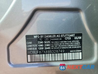 Zdjęcie 12 z 12 samochodu: 2008 MERCEDES-BENZ E 350 4MATIC VIN:WDBUF87X88B328749 - miniatura